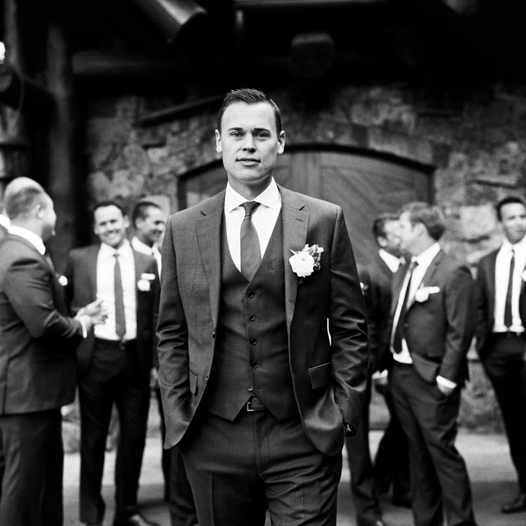 Ritz Carlton Bachelor Gulch Wedding: Black And White Portraits Of Wedding