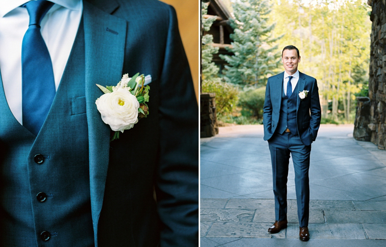 Ritz Carlton Bachelor Gulch Wedding: Navy Suite From Nordstroms