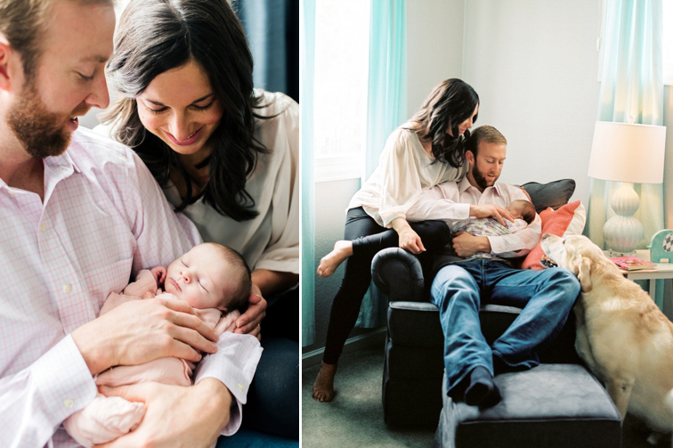 Fort Collins Family Photos: Parents Snuggling Baby 