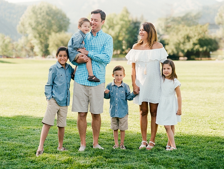 Family Portraits In Front of Mountains