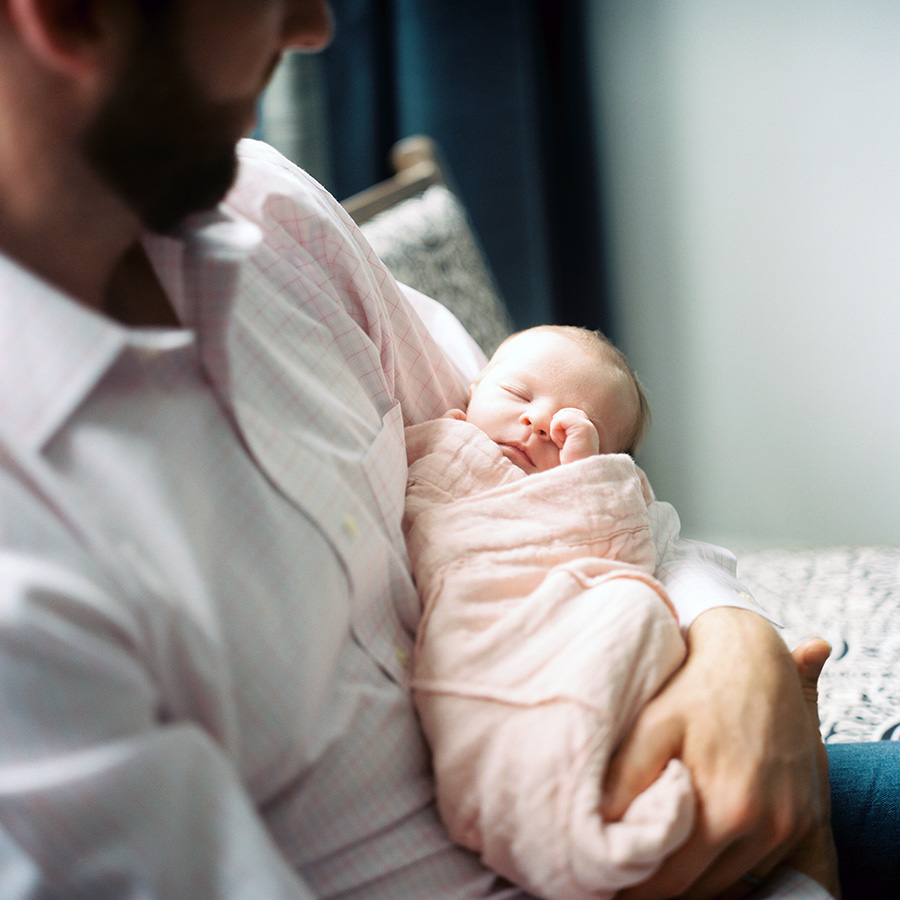 Fort Collins Newborn Photography: Father And Daughter