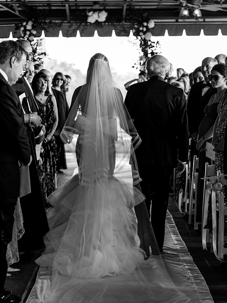 Bride & Father Walking Down the Aisle - Denver Wedding Photos, Cherry Hills Country Club