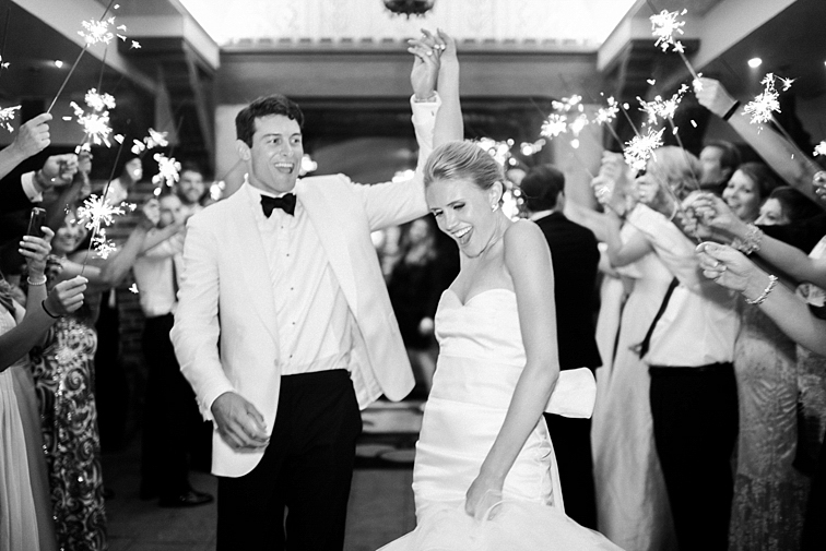 Bride & Groom Celebrated with Sparklers - Denver Wedding Photos, Cherry Hills Country Club