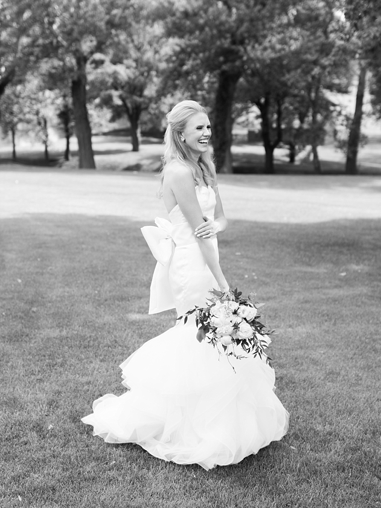 Bride Laughing - Denver Wedding Photos, Cherry Hills Country Club