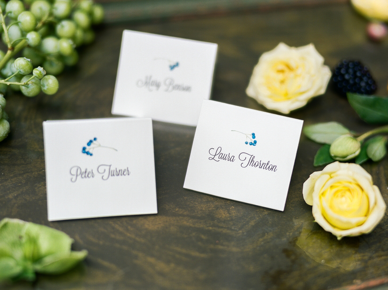 Wedding Place Cards, Hand Lettered, Colorado Weddings, Photographer