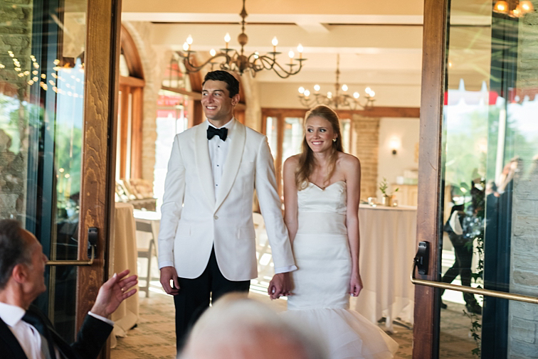 Bride & Groom Enter Reception - Denver Wedding Photos, Cherry Hills Country Club