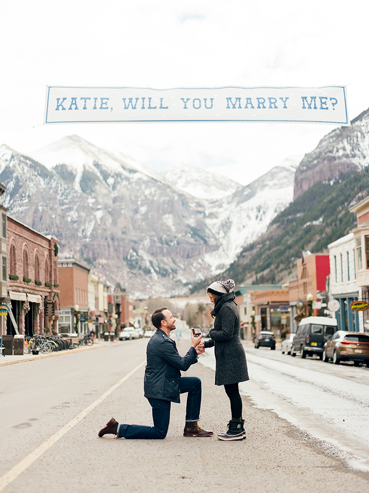 Mountain Engagement Photos, Colorado Surprise Proposal, Telluride Wedding Photographer