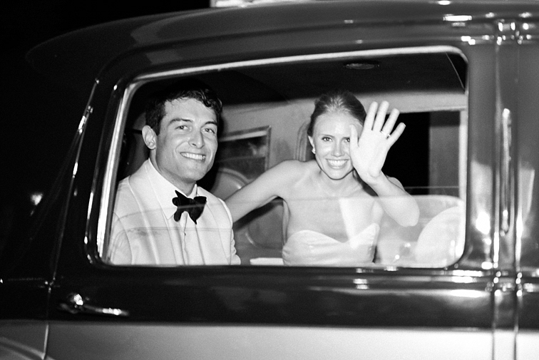 Wedding Car Wave - Denver Wedding Photos, Cherry Hills Country Club