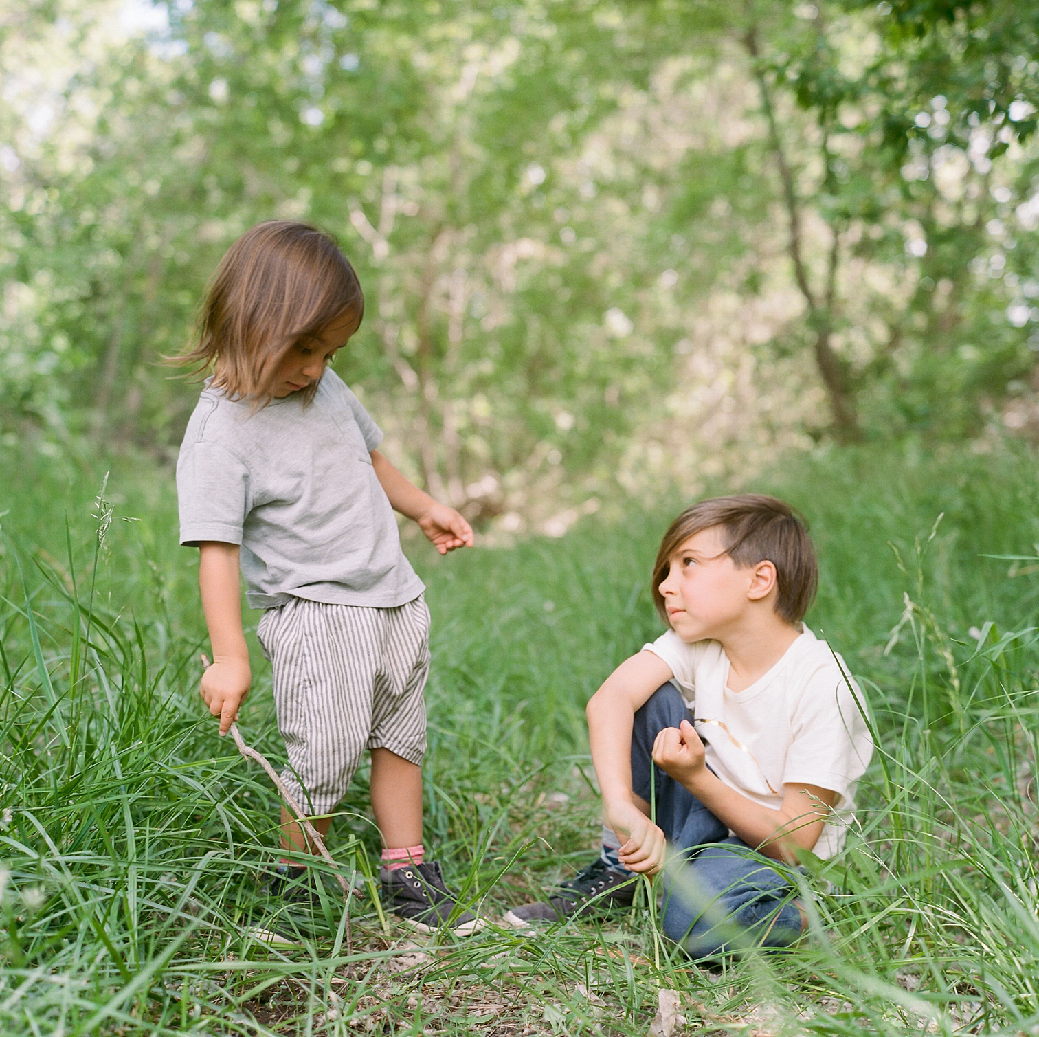 Film Photographers, Colorado Family Portraits, Fort Collins Portrait Photographer, Summer Family Portraits, Brothers, Sibling Portraits 