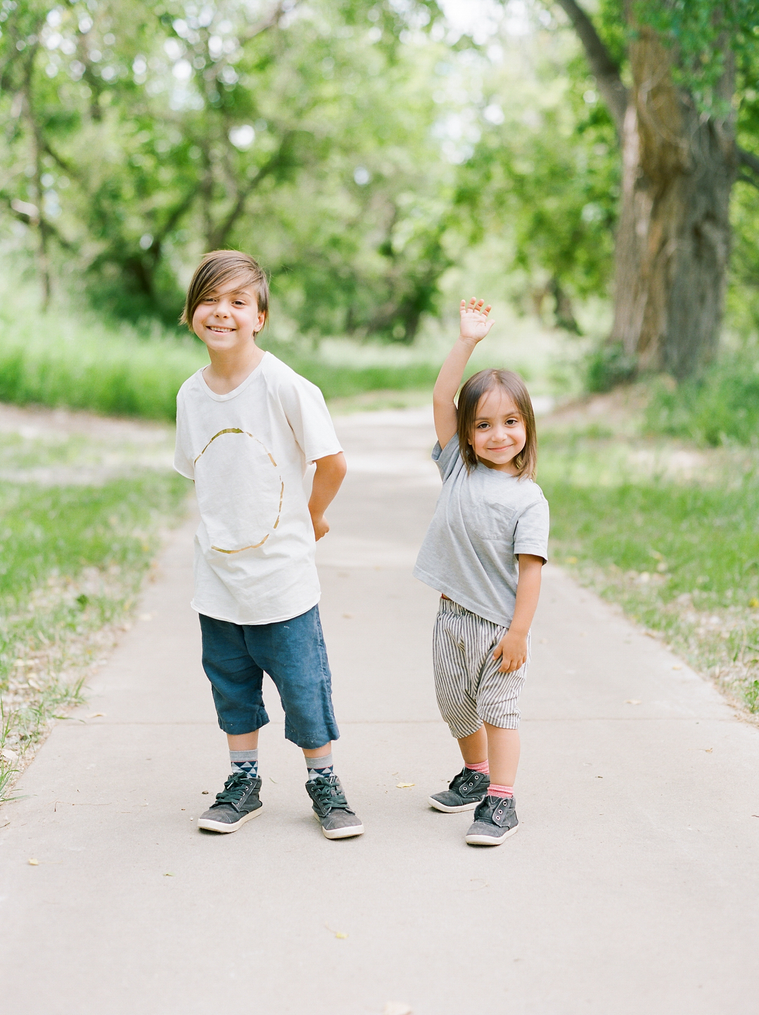 Film Photographers, Colorado Family Portraits, Fort Collins Portrait Photographer, Summer Family Portraits, Goofy Portraits Of Boys, Rolleiflex Cameras