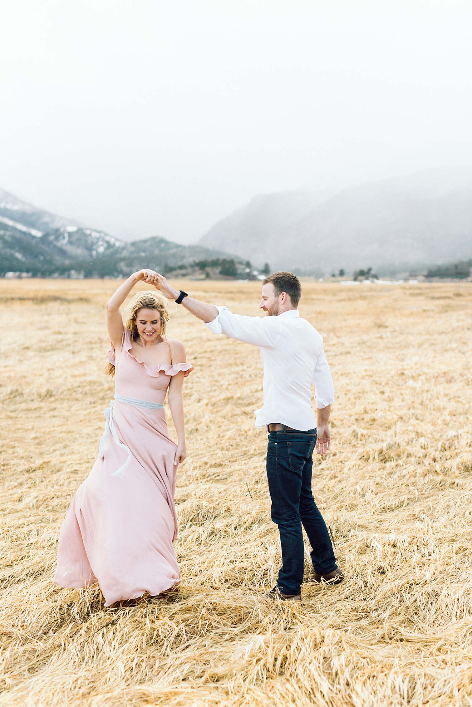 Dream Lake - Rocky Mountain National Park Engagement Photos, Estes Park Colorado