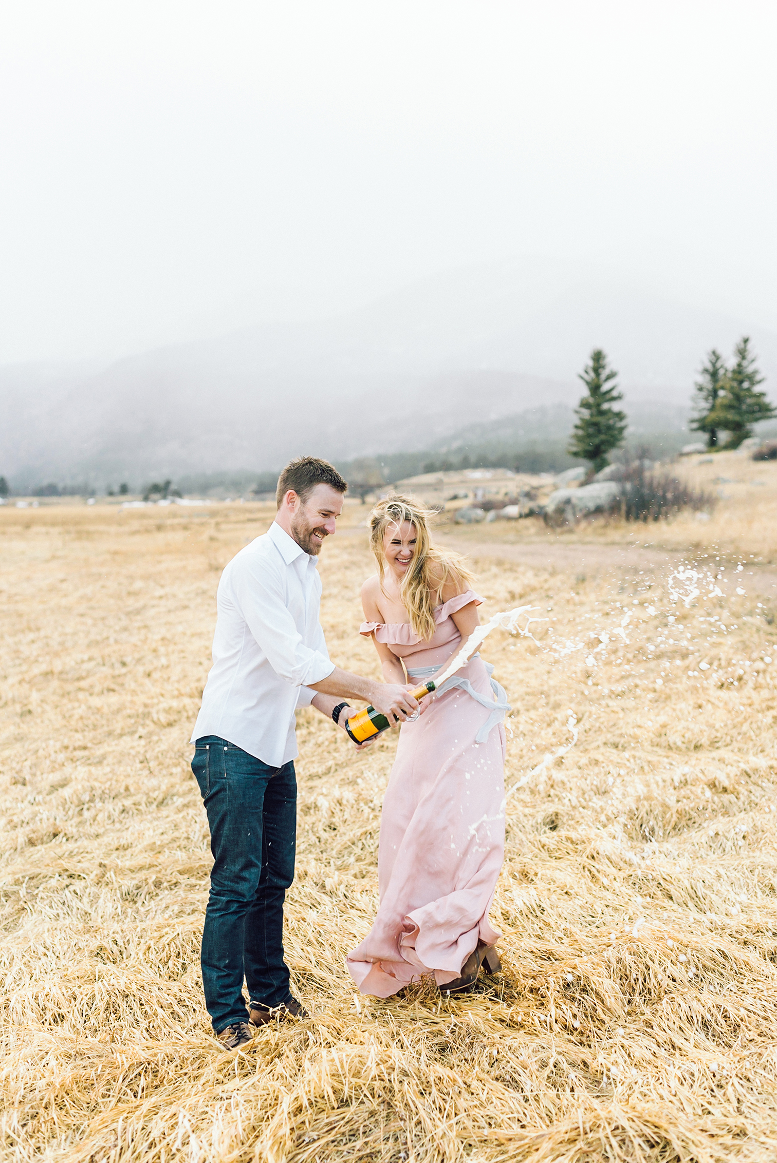 Dream Lake - Rocky Mountain National Park Engagement Photos, Estes Park Colorado