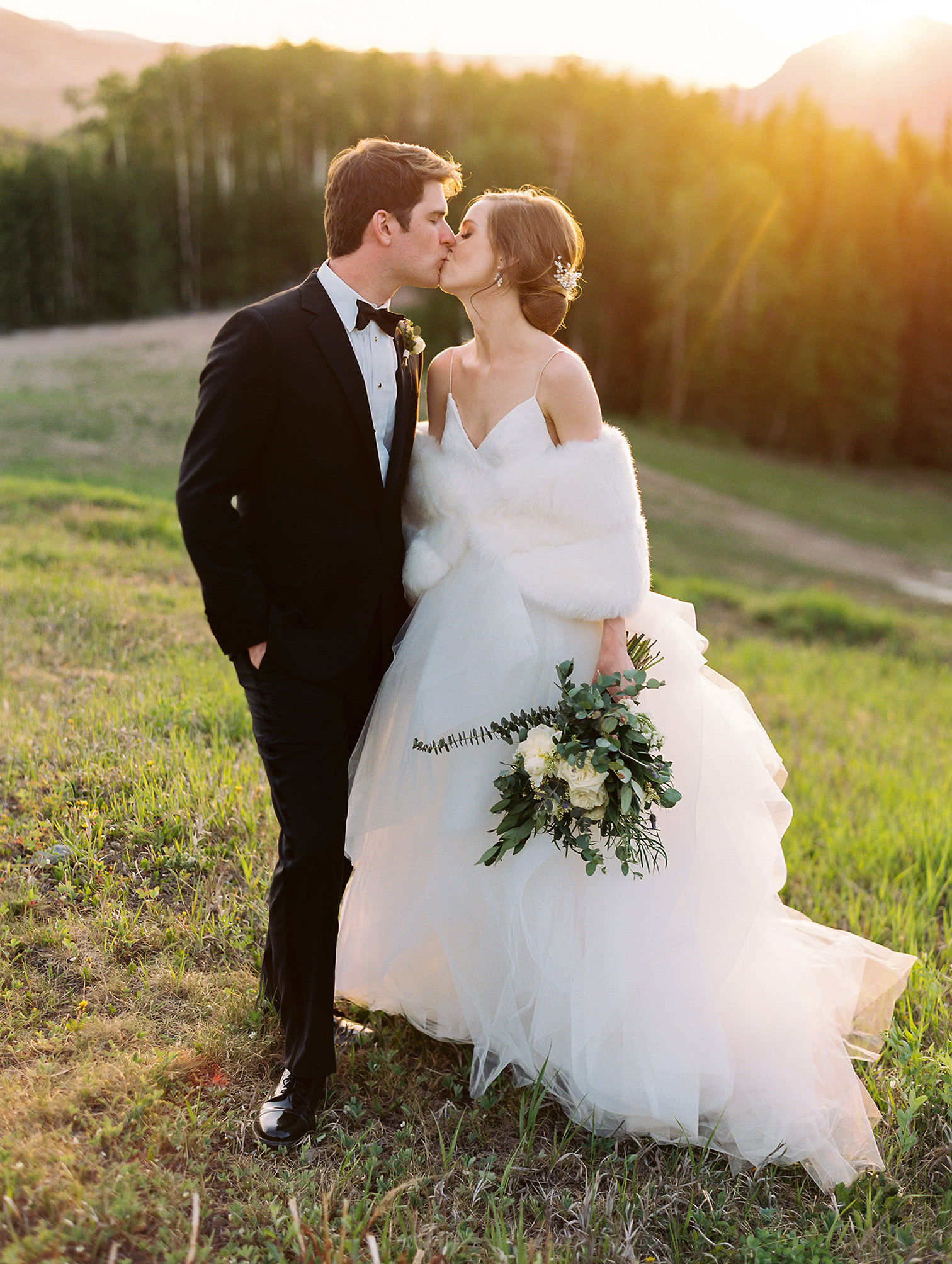 Telluride Summer Weddings, Golden Hour Photos, Gorrono Ranch, Destination Wedding, First Dance