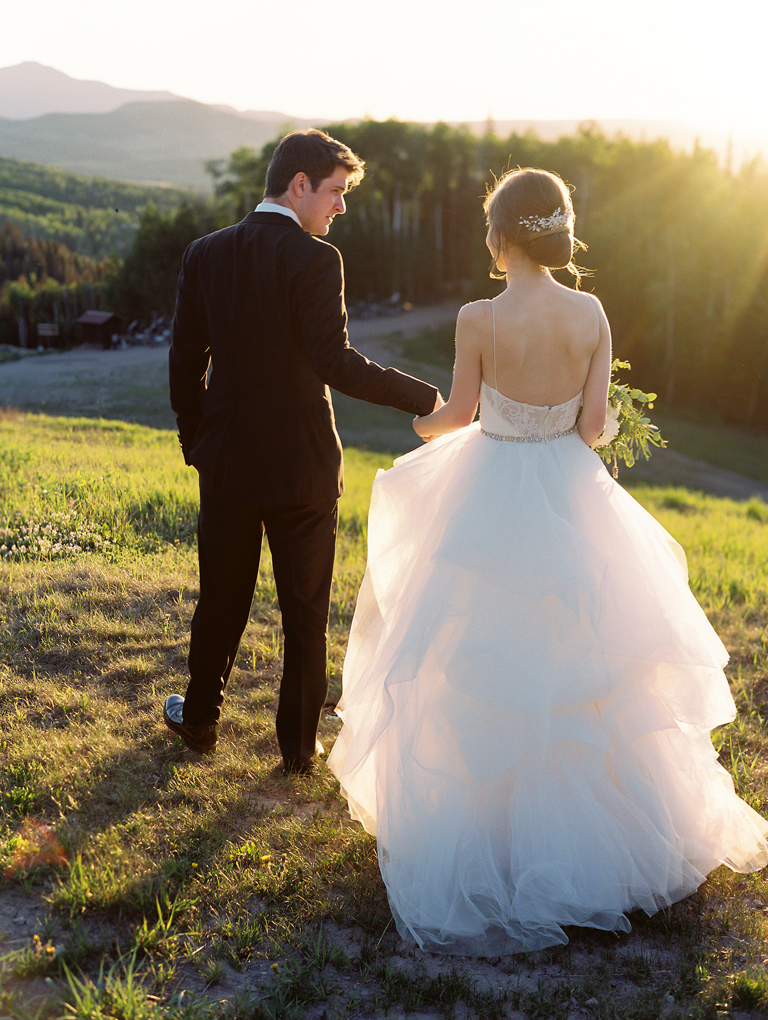 Telluride Summer Weddings, Gorrono Ranch, Destination Wedding, Bride and Groom Mountain Portraits