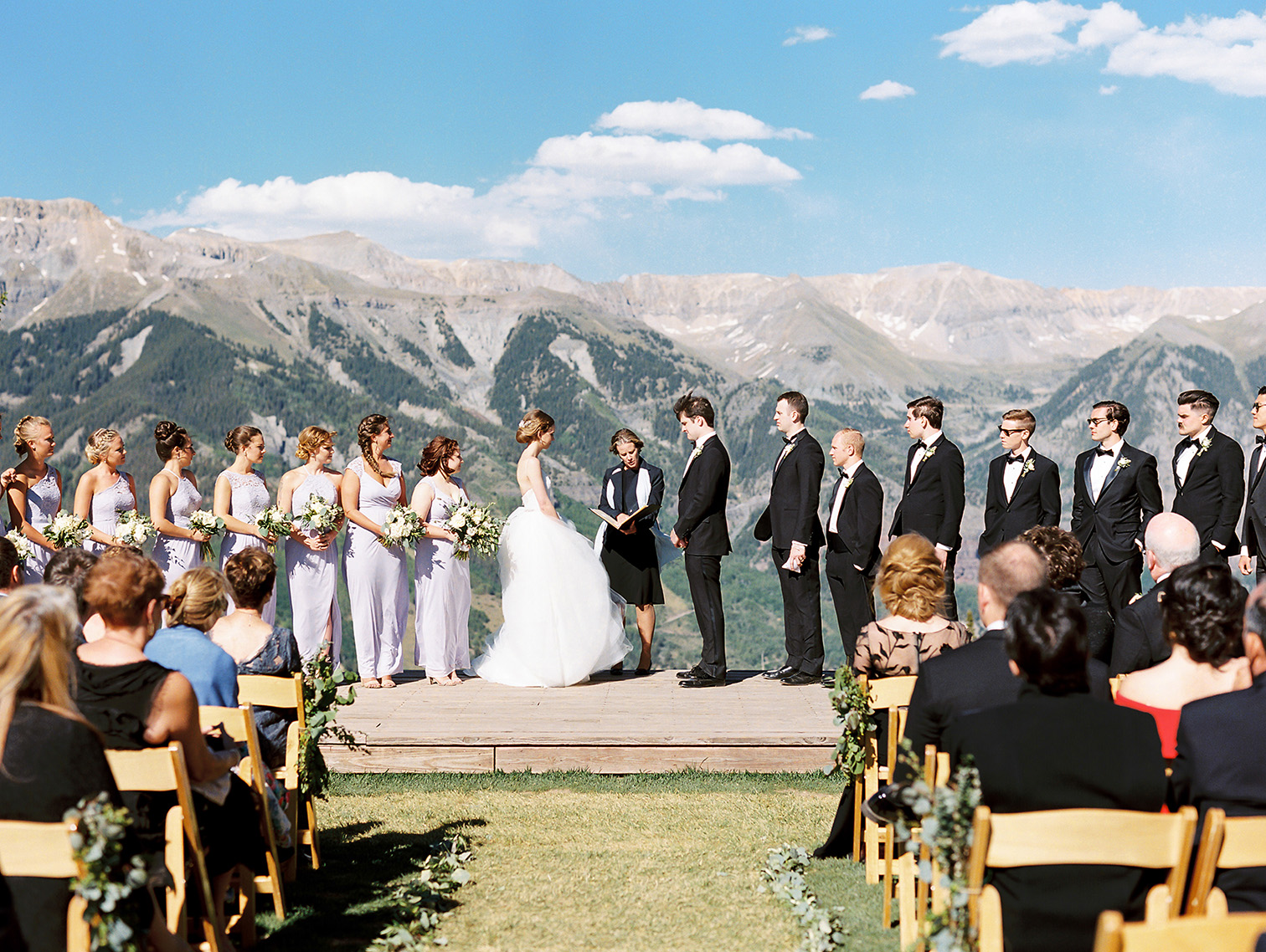 Telluride Summer Weddings, Gorrono Ranch, Destination Wedding, Mountain Top Ceremony, San Sophia Station