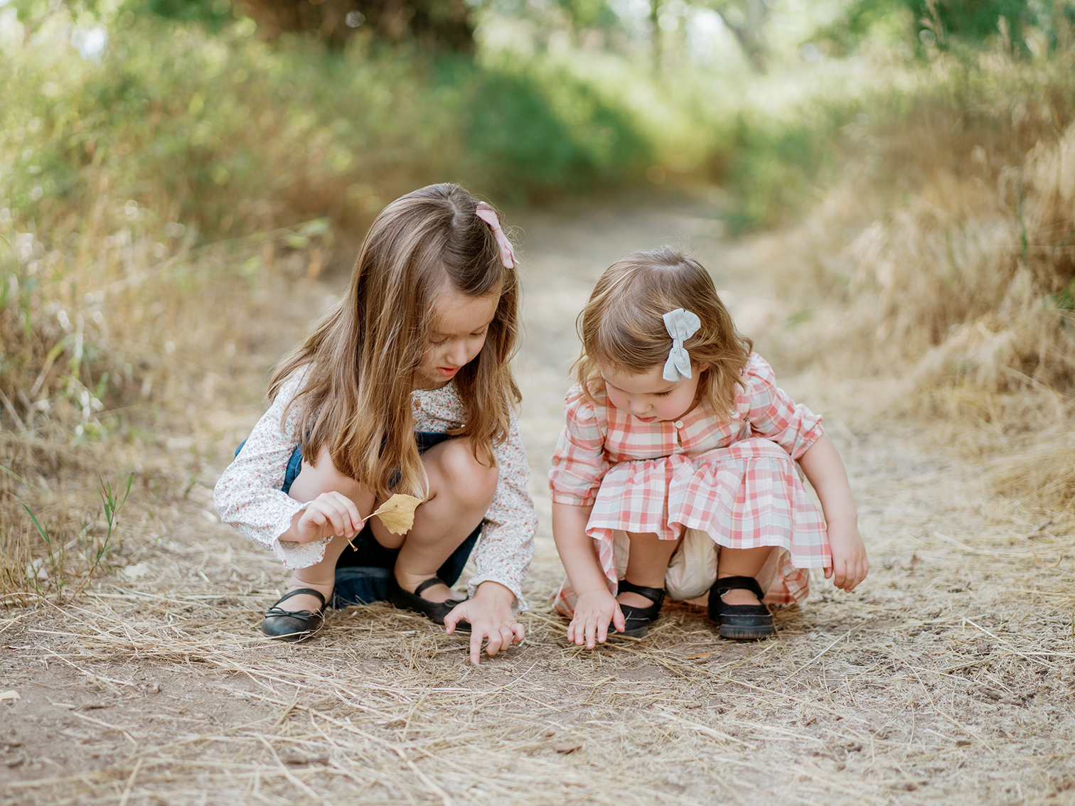 Snowmass Village Colorado family portrait photographer for fall photos; kids playing